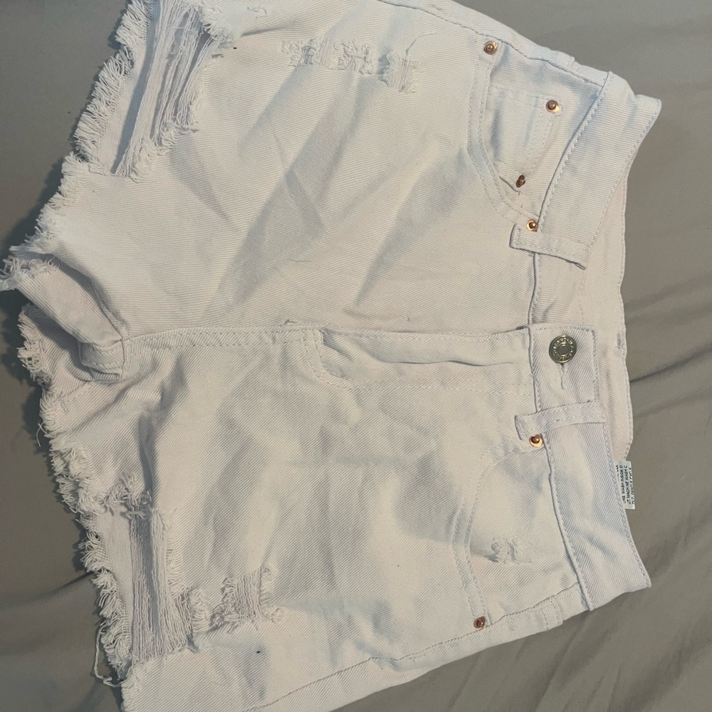 White Denim Women's Shorts